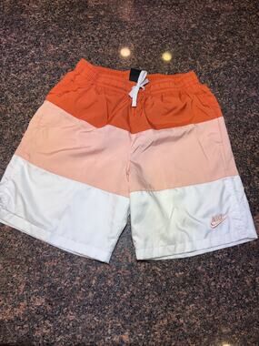 Nike Men's City Edition Shorts Orange/Pink/White‎ Size S NWOT